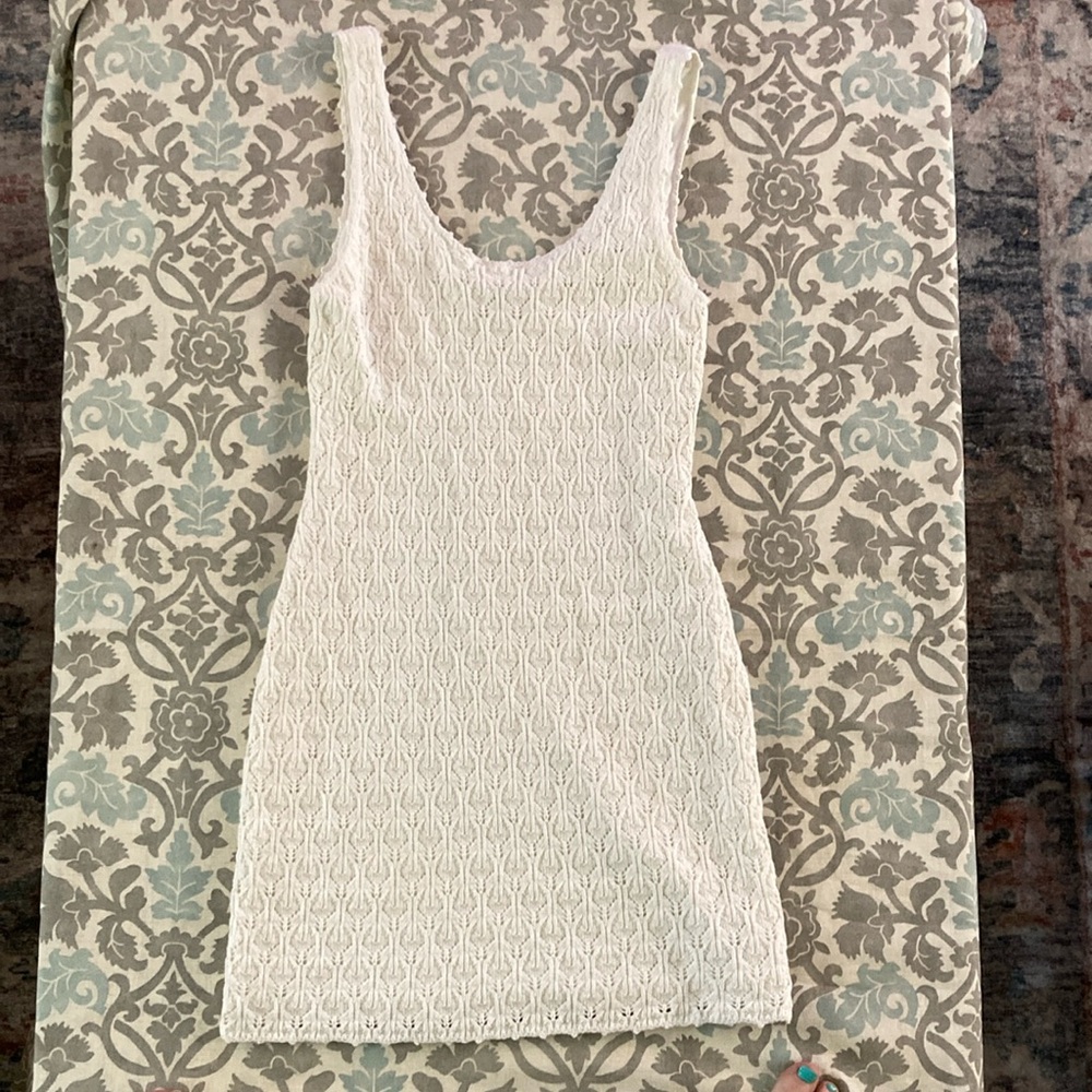 Steve Madden White Sleeveless Dress, Large
